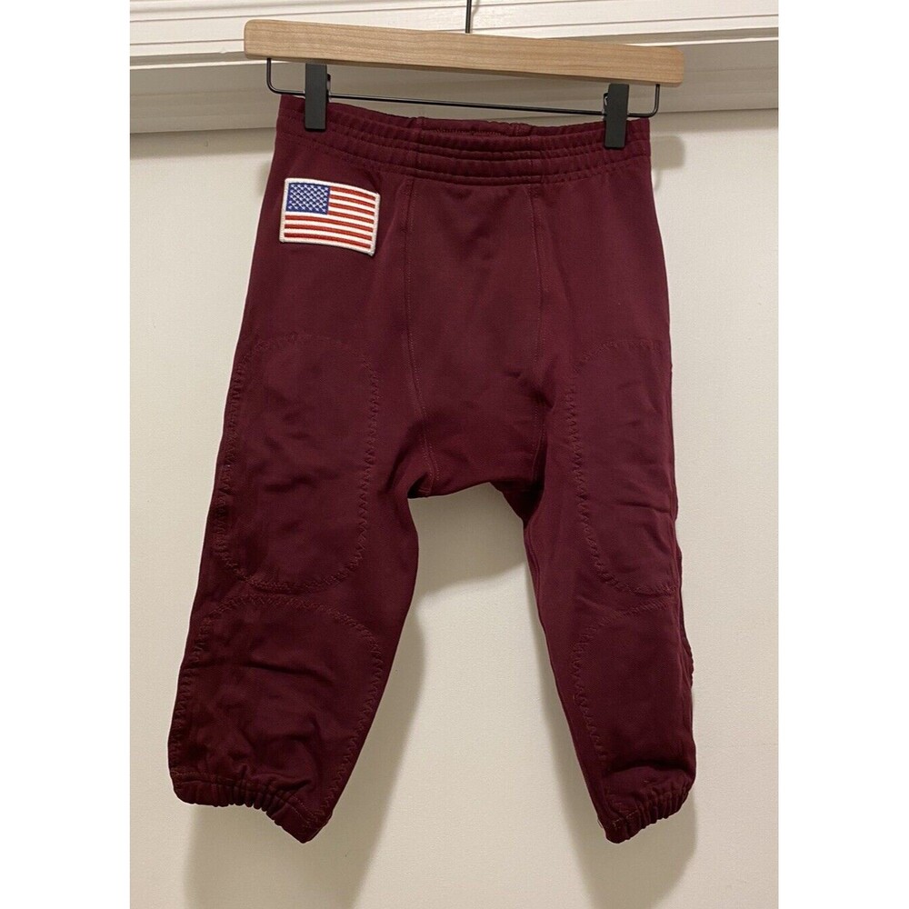 Adidas Football Pants Mens Size Medium Primeknit Maroon Red used No pads